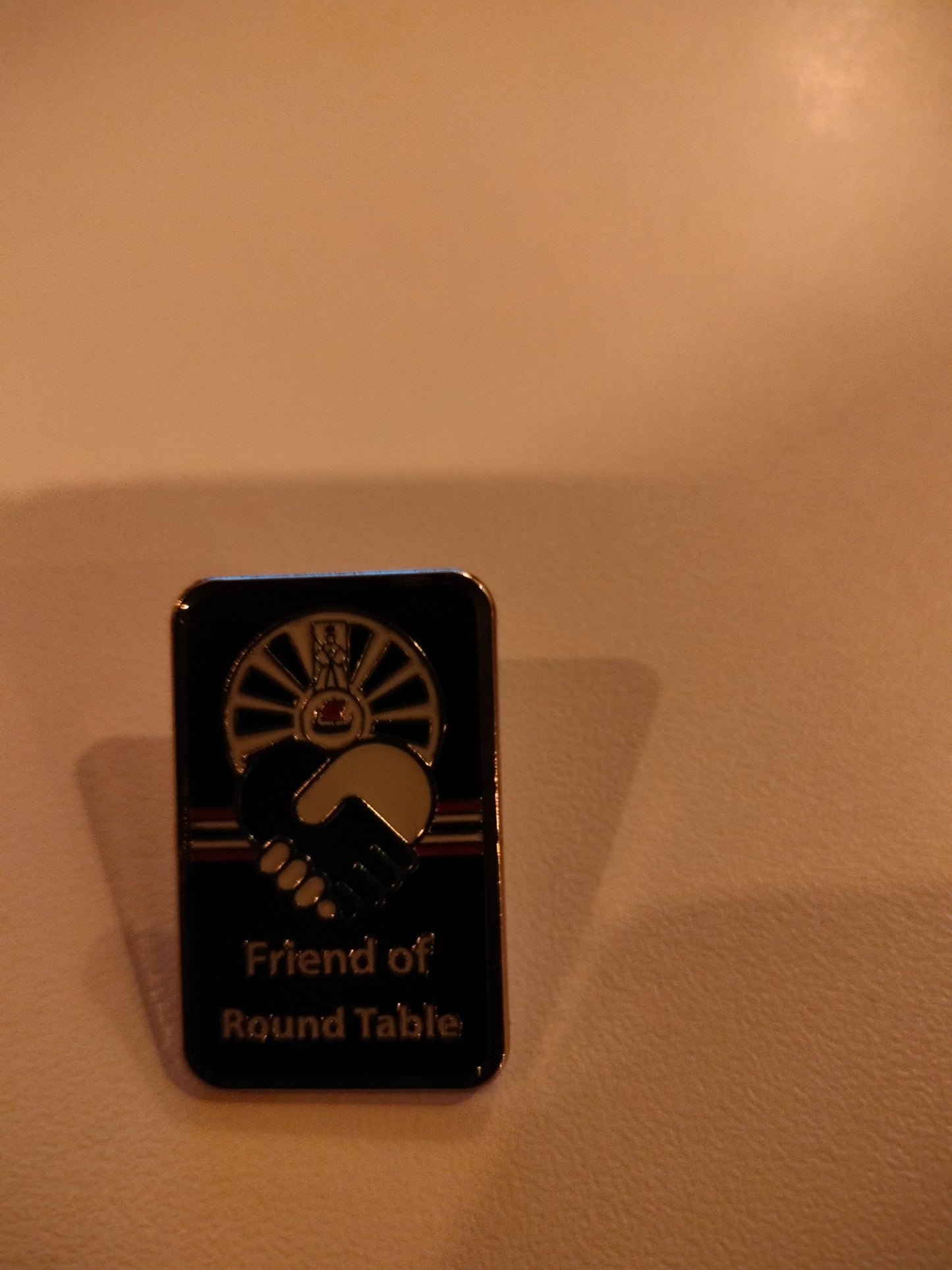Friend of Round table pin